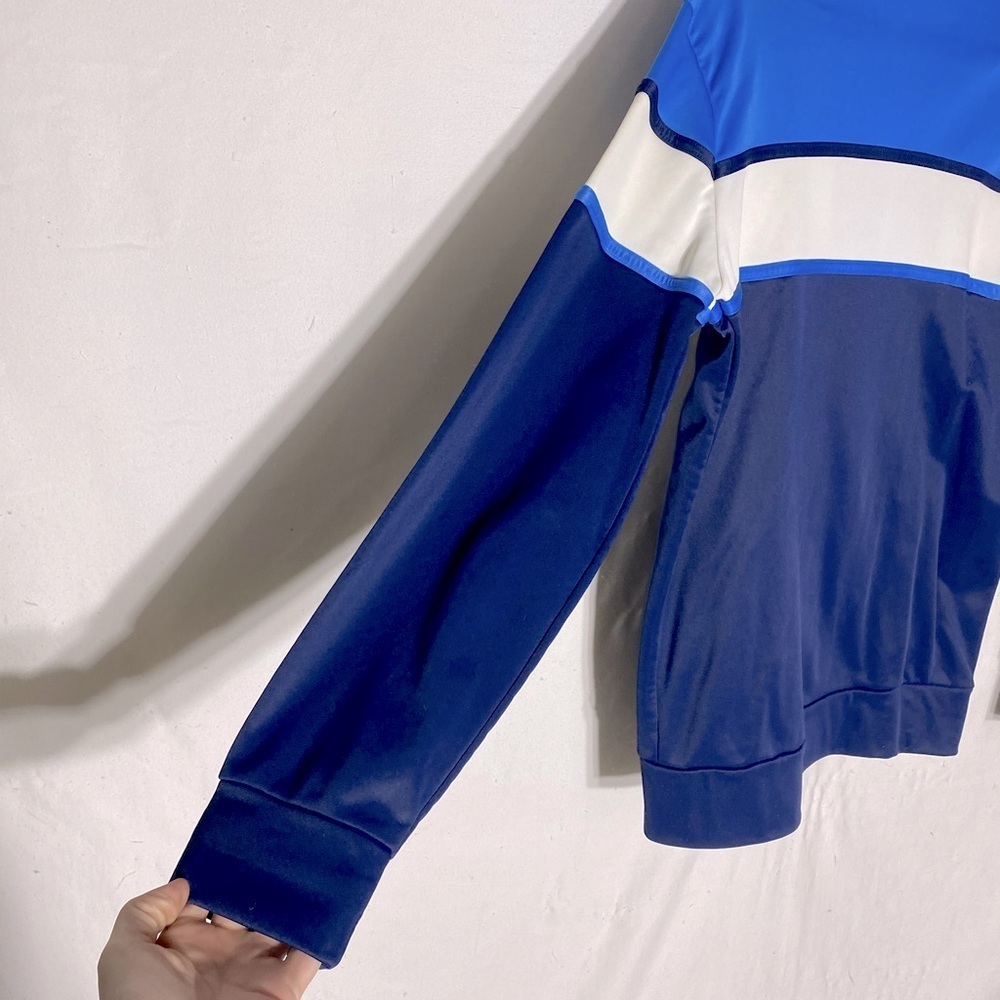 Vintage Free Dress 70s Blue White Track Suit S Dadcore Grandpacore Activewear - Picture 10 of 13